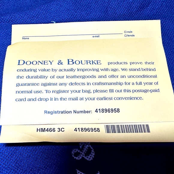 Dooney & Bourke Leather and Canvas Medium Zip Tote - Picture 7 of 7